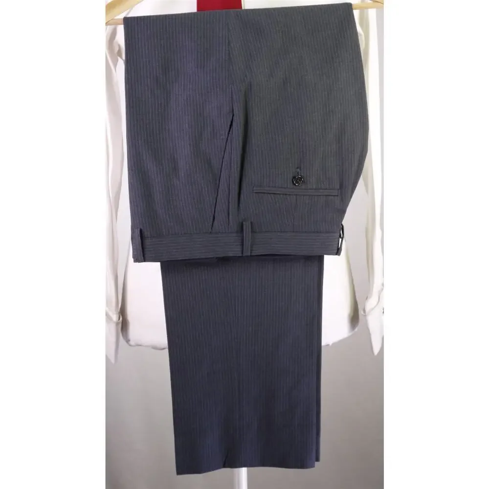 Michael Kors Gray Pinstripe 3-Piece 2-Btn Suit 40S